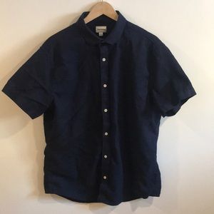 Frank & Oak Cotton Short sleeve Navy